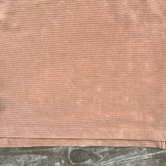 Madewell Texture & Thread Turtleneck Ribbed Golden Brown XS - Picture 3 of 11